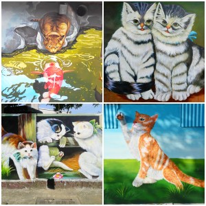 【菁埔貓世界】有著各種不同姿態及花色的貓貓彩繪村！每隻貓貓都栩栩如生～